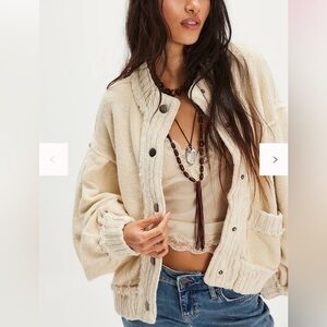 Free People We The Free Cute In This Cardi XS Color: Tea NWT